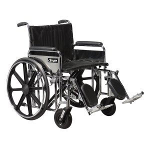 Drive Medical Bariatric Sentra Extra Heavy-Duty Wheelchair with Detachable Desk Arm